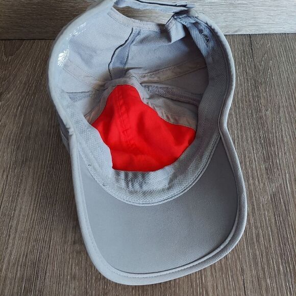 Adidas Adizero Red Gray Lightweight Hat OSFA - Picture 7 of 8